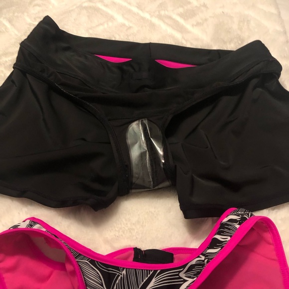NWT ZEROXPOSUR Ladies Scuba Tankini Swim Suit 2 Pc Set (Carmine) Medium - Picture 3 of 9